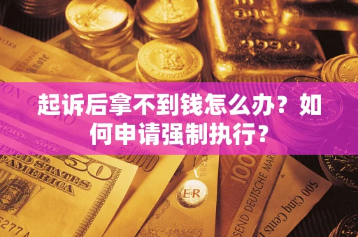 武汉起诉后拿不到钱怎么办？如何申请强制执行？