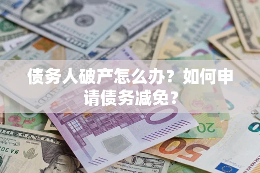 武汉债务人破产怎么办？如何申请债务减免？