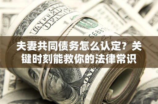 武汉夫妻共同债务怎么认定？关键时刻能救你的法律常识
